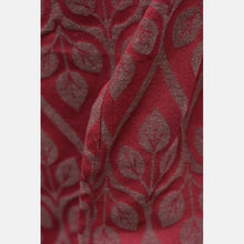 Load image into Gallery viewer, Yaro Woven wrap - La Vita Burgundy Gray Wool Blend - 60% Cotton, 30% Wool, 5% Silk, 5% Cashmere - Sale!
