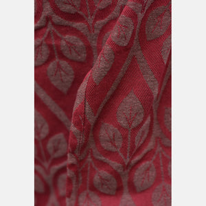 Yaro Woven wrap - La Vita Burgundy Gray Wool Blend - 60% Cotton, 30% Wool, 5% Silk, 5% Cashmere - Sale!