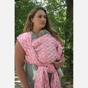 Yaro vävd sjal - La Vita Duo Fluo Pink Wool Blend - 50% bomull, 30% ull, 10% kashmir, 10% silke - Utförsäljning!