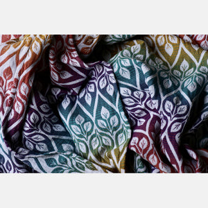 Yaro ringsjal - La Vita Trinity Caribbean Rainbow Tencel Linen Ring Sling - 65% bomull, 35% tencel, 5% linne