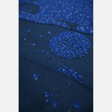Load image into Gallery viewer, Yaro ring sling - Luna Duo Black Dark/Blue Glam Ring Sling - 99% cotton, 1% glitter
