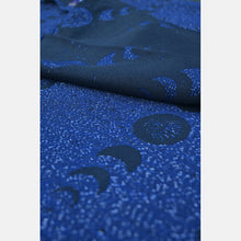 Ladda upp bild till gallerivisning, Yaro ringsjal - Luna Duo Black Dark/Blue Glam Ring Sling - 99% bomull, 1% glitter
