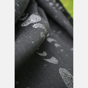 Yaro ringsjal - Luna Duo Black Grey Glam Ring Sling - 99% bomull, 1% glitter