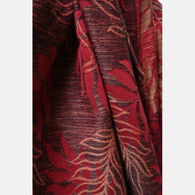 Load image into Gallery viewer, Yaro Woven wrap - Oasis Duo Purple Beige Bordeaux Wool Blend - 50% Wool, 40% Cotton, 10% Silk - Sale!
