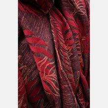 Ladda upp bild till gallerivisning, Yaro vävd sjal - Oasis Duo Purple Beige Bordeaux Wool Blend - 50% merinoull, 40% bomull, 10% silke - Utförsäljning!
