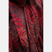 Ladda upp bild till gallerivisning, Yaro vävd sjal - Oasis Duo Purple Beige Bordeaux Wool Blend - 50% ull, 40% bomull, 10% silke - Utförsäljning!

