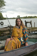 Ladda upp bild till gallerivisning, Yaro vävd sjal - Oasis Duo Sandy Yellow Multi Towel - 70% bomull, 30% bomull Chenille - Utförsäljning!
