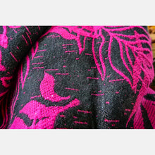Load image into Gallery viewer, Yaro ringsjal - Oasis Puffy Fuchsia Grey Wool Glam Ring Sling - 74% bomull, 25% ull, 1% glitter
