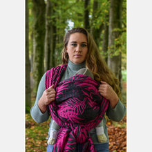 Load image into Gallery viewer, Yaro vävd sjal - Oasis Puffy Fuchsia Grey Wool Glam - 74% bomull, 25% ull, 1% glitter - Utförsäljning!
