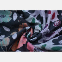 Load image into Gallery viewer, Yaro ringsjal - Poppy Duo Sunrise Rainbow Black Grey Ring Sling - 100% bomull - Utförsäljning!
