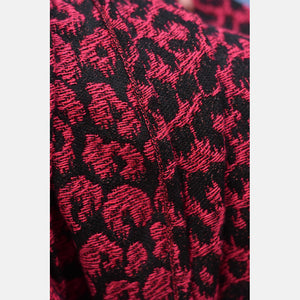 Yaro vävd sjal - Pussycat Puffy Black Red Mouline Glam - 99% bomull, 1% glitter - Utförsäljning!