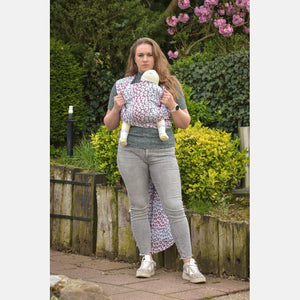 Yaro vävd sjal - Pussycat Ultra Carnelian Rainbow Tencel Linen - 40% bomull, 30% linne, 30% tencel - Utförsäljning!