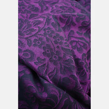 Ladda upp bild till gallerivisning, Yaro ringsjal - Rococo Black Purple Linen Seacell Ring Sling - 70% bomull, 20% linne, 10% seacell - Utförsäljning!
