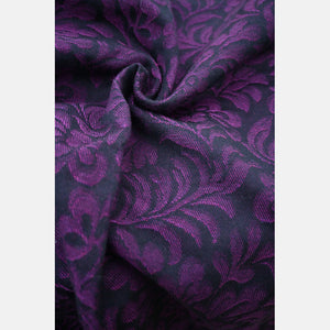 Yaro ringsjal - Rococo Black Purple Linen Seacell Ring Sling - 70% bomull, 20% linne, 10% seacell - Utförsäljning!