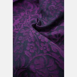 Yaro vävd sjal - Rococo Black Purple Linen Seacell - 70% bomull, 20% linne, 10% seacell - Utförsäljning!