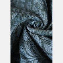 Load image into Gallery viewer, Yaro Woven wrap - Rococo Silver Pine Bourette - 60% Cotton, 40% Bourette Silk - Sale!
