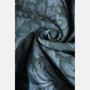 Yaro Woven wrap - Rococo Silver Pine Bourette - 60% Cotton, 40% Bourette Silk - Sale!