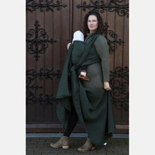 Laden Sie das Bild in den Galerie-Viewer, Yaro vävd sjal - Waffles Black Olive - 100% bomull
