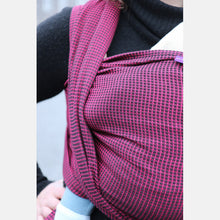 Laden Sie das Bild in den Galerie-Viewer, Yaro vävd sjal - Waffles Black Pink - 100% bomull - Begagnad
